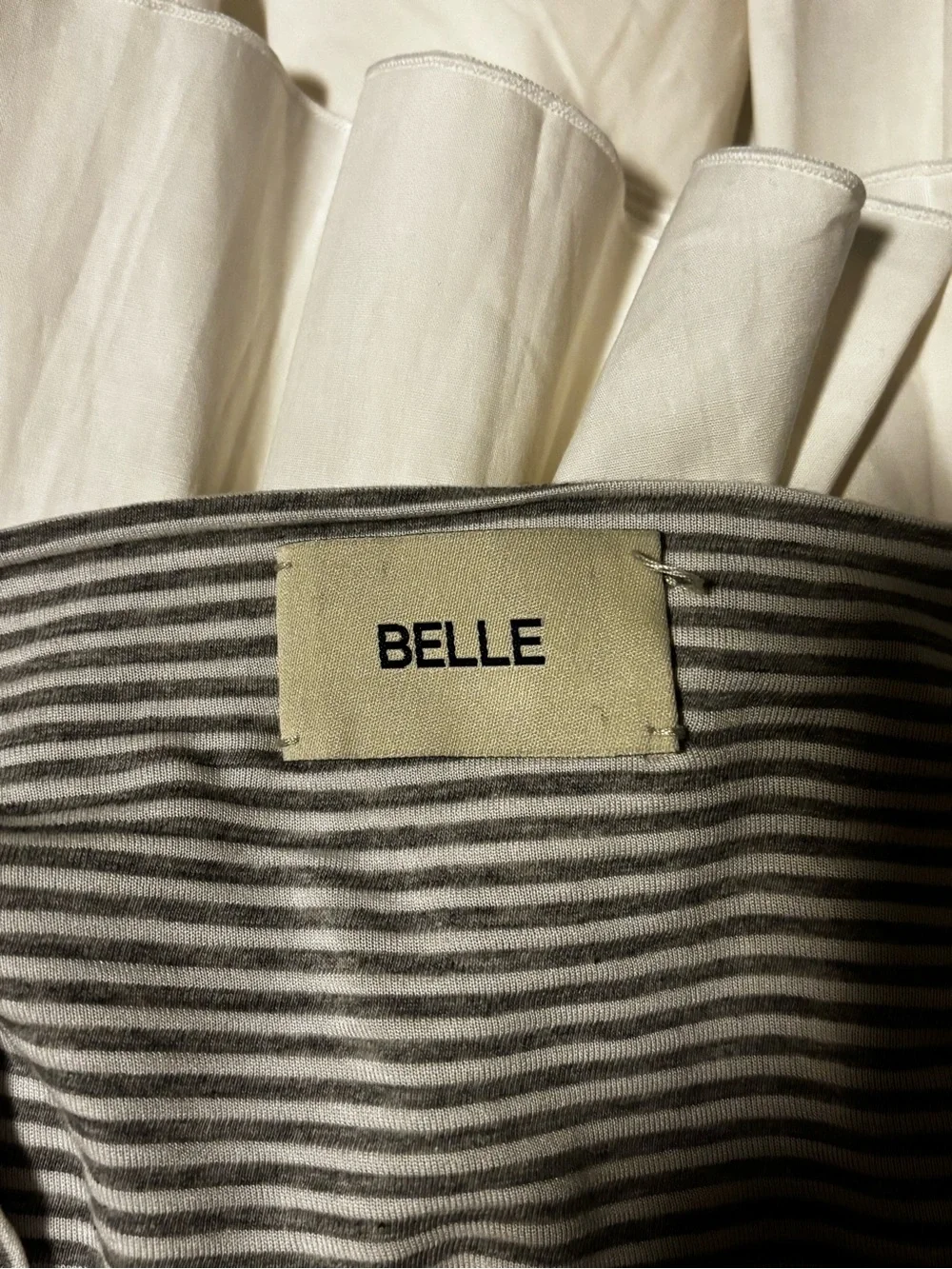 Fold over band bubble skirt